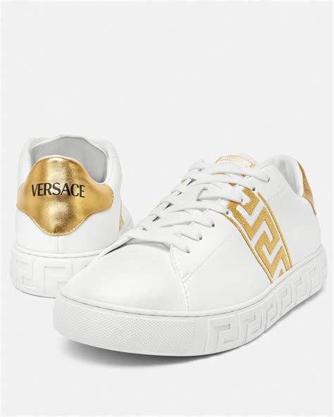 scarpe a calzino versace|versace sea greca sneakers.